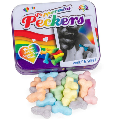 Caramelle Spencer & Fleetwood arcobaleno e menta, dolci colorati con cioccolato e aroma alla menta, confezione assortita.