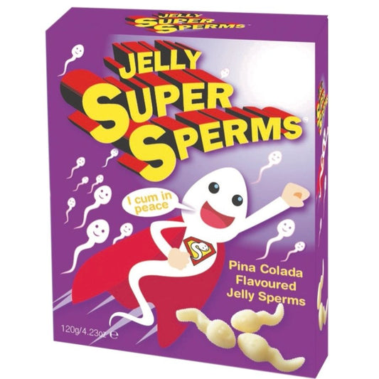 Gommes Jelly Super Sperma Spencer & Fleetwood, forma sperma, 120 g, confezione con gommies per potenziamento sperma