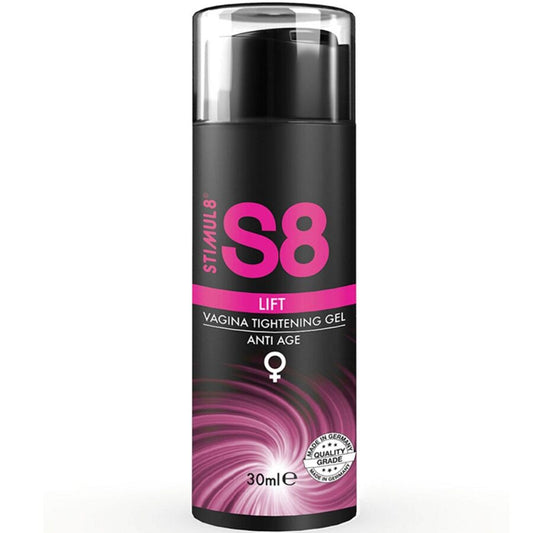Gel rassodante vaginale STIMUL8 S8 LIFT Gel da 30 ml, flacone con applicatore, per il benessere intimo femminile.