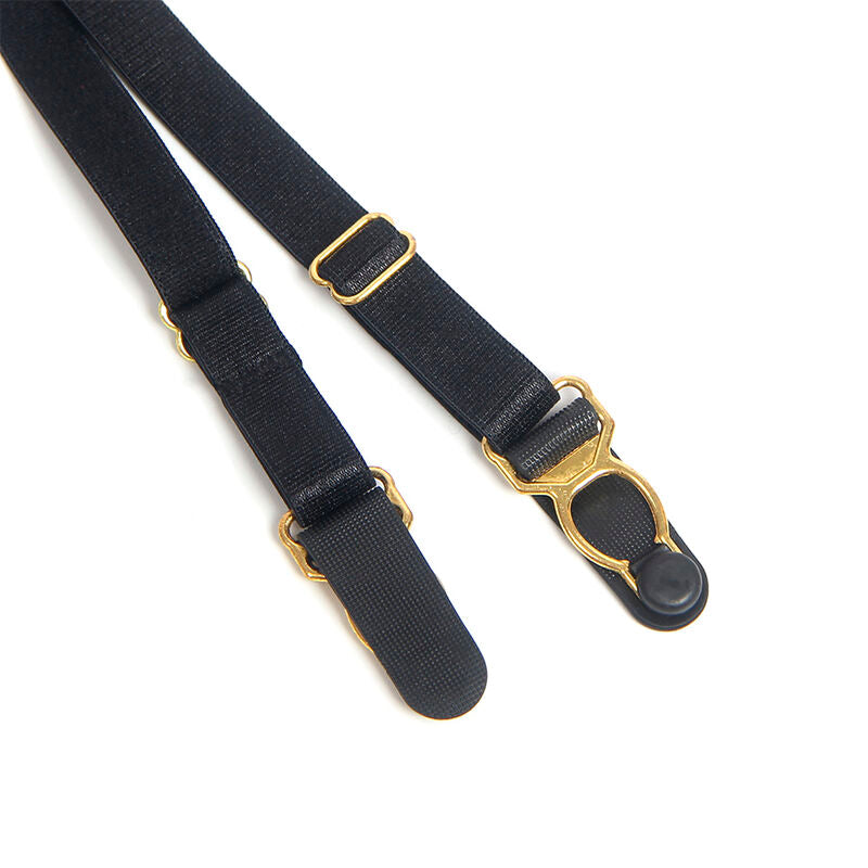 Vestito corpo in pelle nera SUBBLIME BODIES con zip, aderente e senza maniche, su modello che indossa il capo.