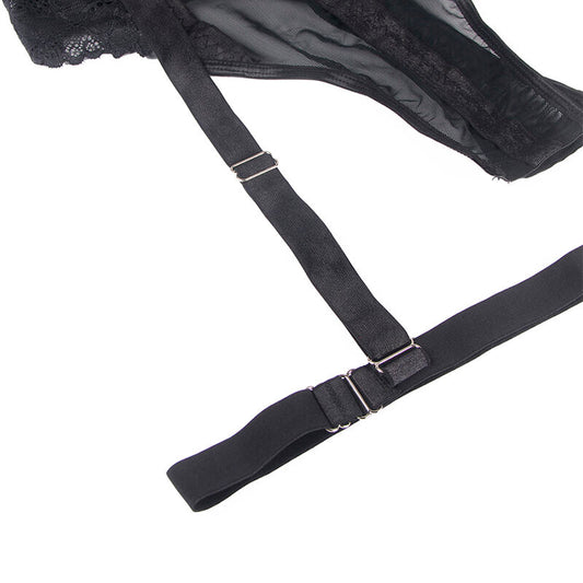 Orsacchiotto nero SUBBLIME BODIES con dettaglio reggisera, coppa S/M, morbido e seducente per look elegante e femminile.