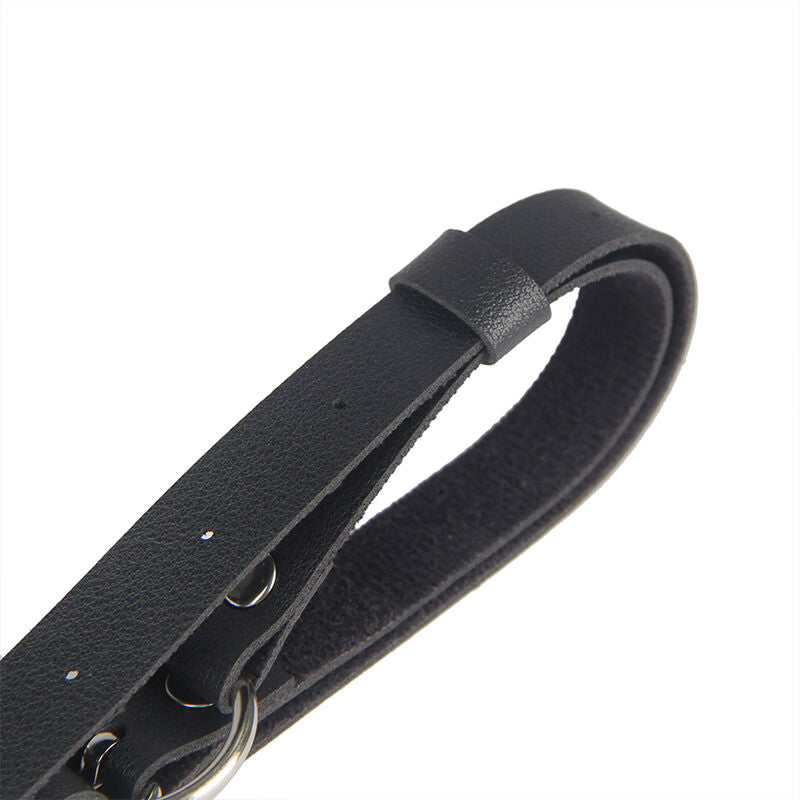 Cintura in pelle nera SUBBLIME FETISH con design elegante e taglia unica, visibile in primo piano.