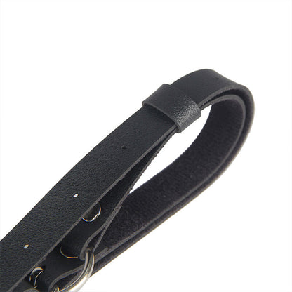 Cintura in pelle nera SUBBLIME FETISH con design elegante e taglia unica, visibile in primo piano.