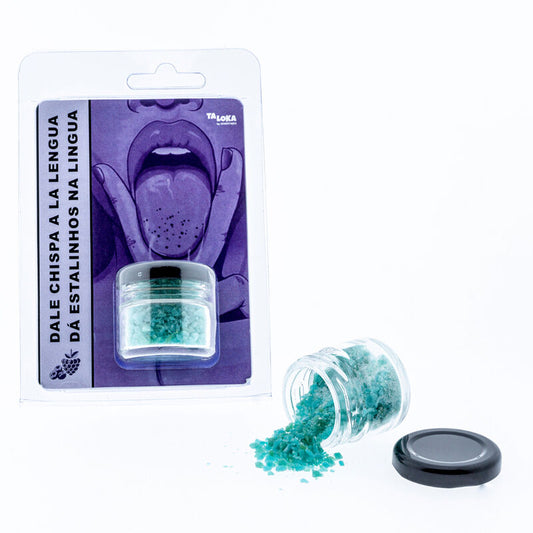 Baci magici al lampone blu TALOKA, frizzante per la lingua, dolci e colorati con confezione originale.