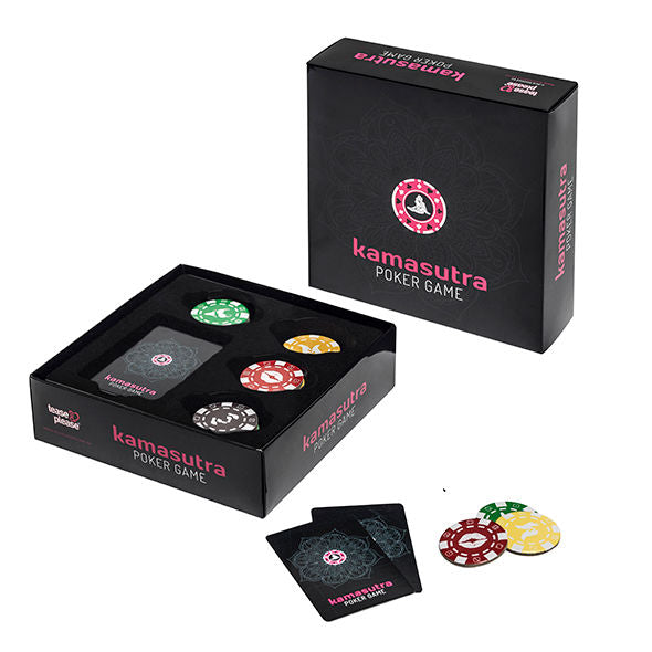 Set di carte da gioco TEASE & PLEASE Kama Sutra, gioco di poker erotico con illustrazioni sensuali.