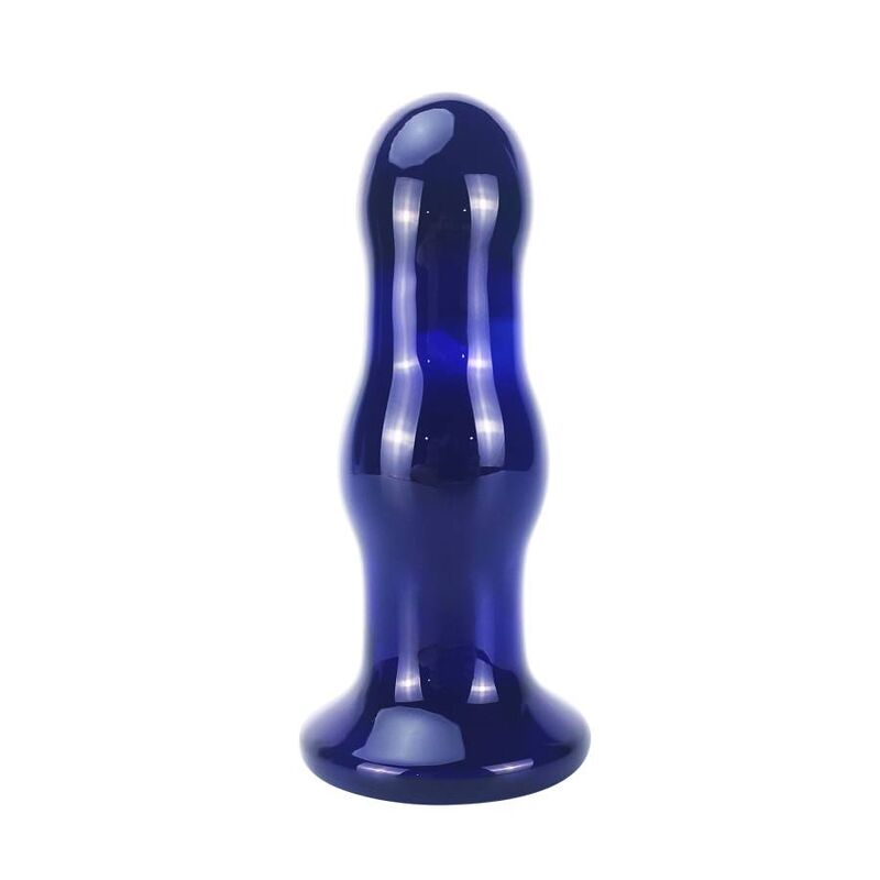Filo di vetro vibrante TOYJOY The Gleaming Buttplug, design colorato e trasparente, con superficie lucida e forma ergonomica.
