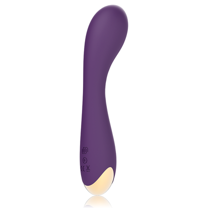 Vibratore G-Spot Treasure Hansel WatchMe compatibile con tecnologia wireless, design elegante e dettagli visibili in immagine