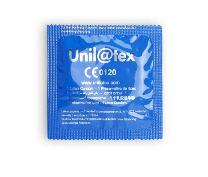 Conservanti naturali Unilatex in confezione da 144 unità, confezione con etichetta e dettagli del prodotto