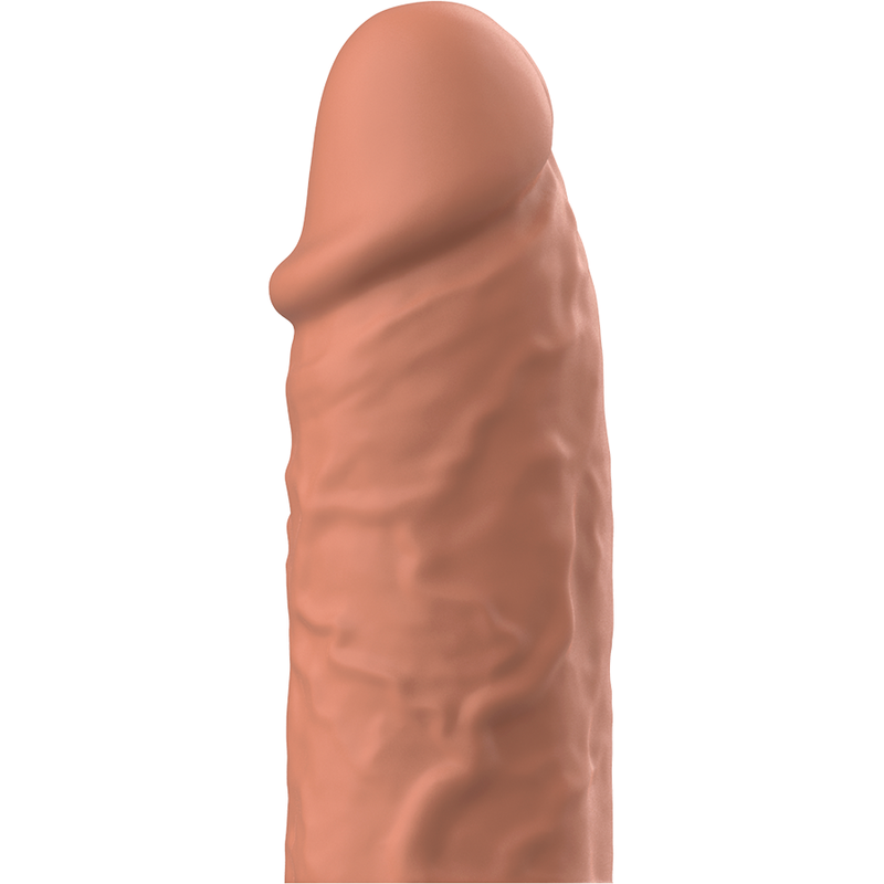 Estensione del pene in silicone liquido VIRILXL V3 marrone, dispositivo di supporto maschile per maggiore comfort e durata
