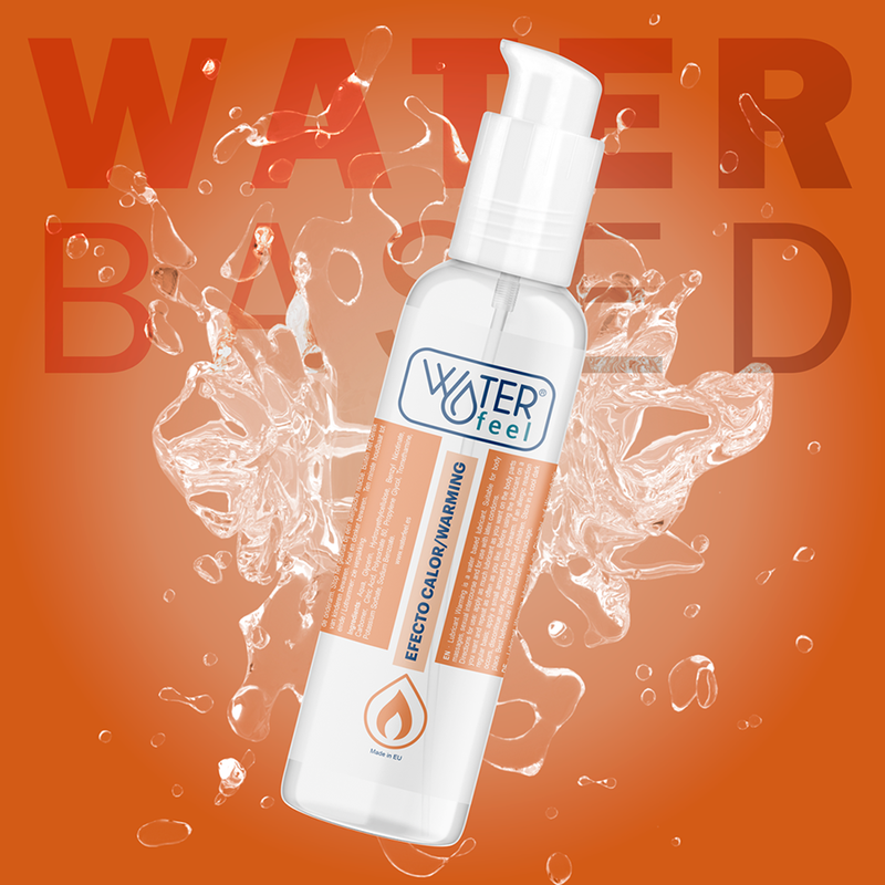 Lubrificante ad effetto calore Waterfeel da 150 ml, flacone con etichetta, pronto per uso erotico e sensuale