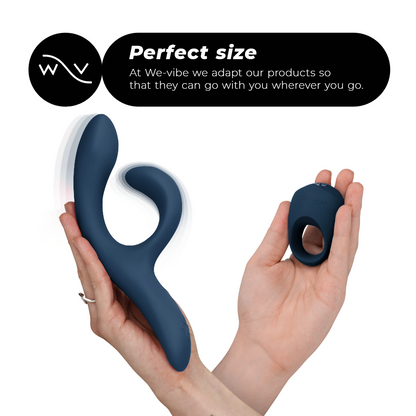 Impostazione appuntamento notturno del dispositivo WE-VIBE, con interfaccia e dettagli visibili, in un'immagine chiara e descrittiva.