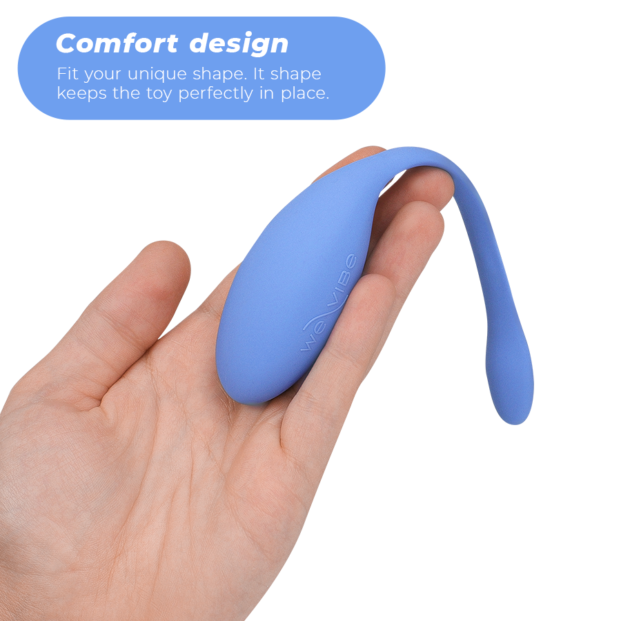 Vibratore Jive per coppia del marchio WE-VIBE, dispositivo di piacere compatto e ergonomico, visibile in primo piano.