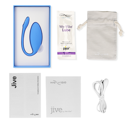 Vibratore Jive per coppia di WE-VIBE, dispositivo rosa compatto e flessibile per stimolazione duale e piacere condiviso