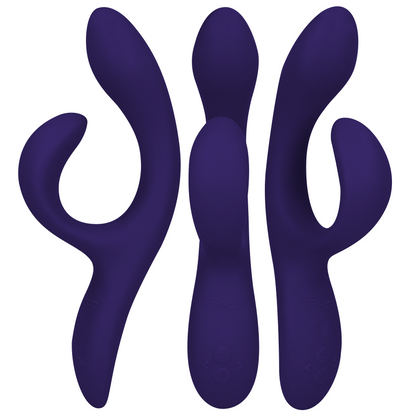 Vibratore Nova 3 Rabbit WE-VIBE blu notte, design ergonomico e stimolante, con dettagli realistici e controlli intuitivi.