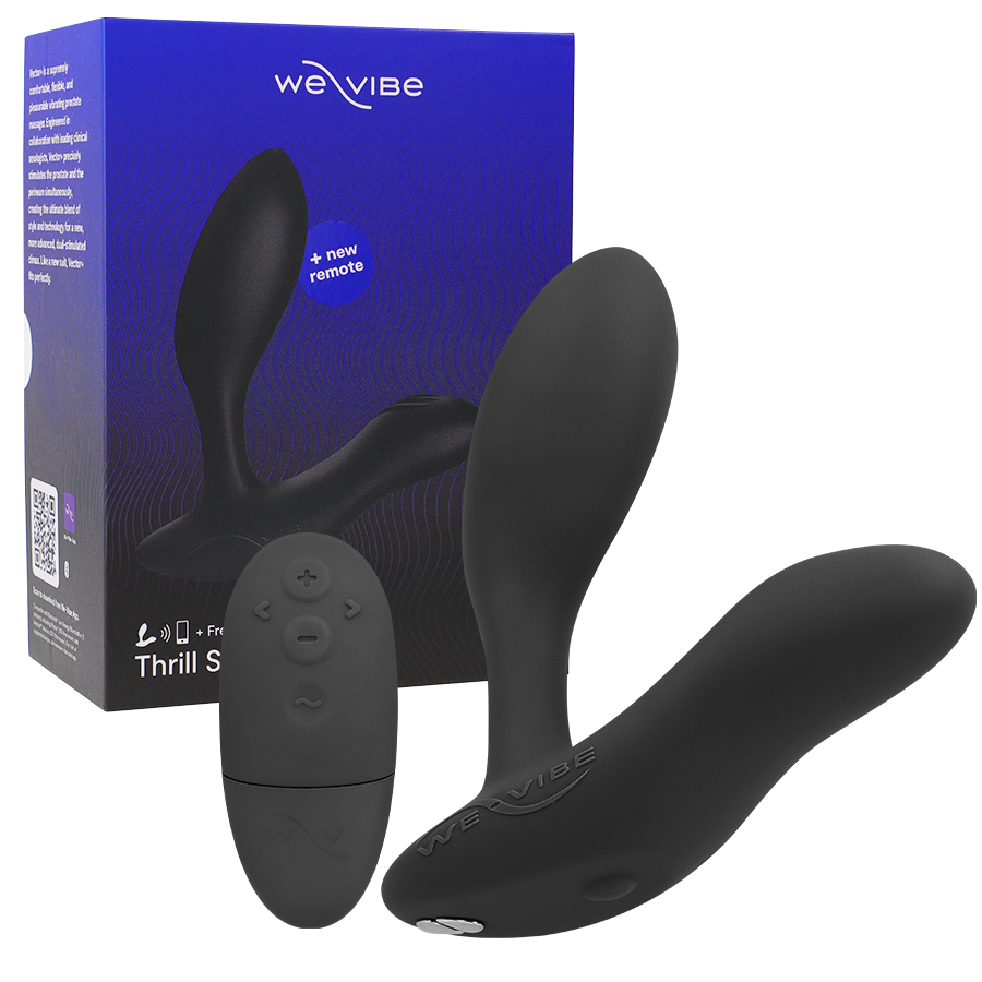 Vibratore plug anale nero WE-VIBE DITTO+ con design ergonomico e superficie liscia, ideale per il piacere anale.