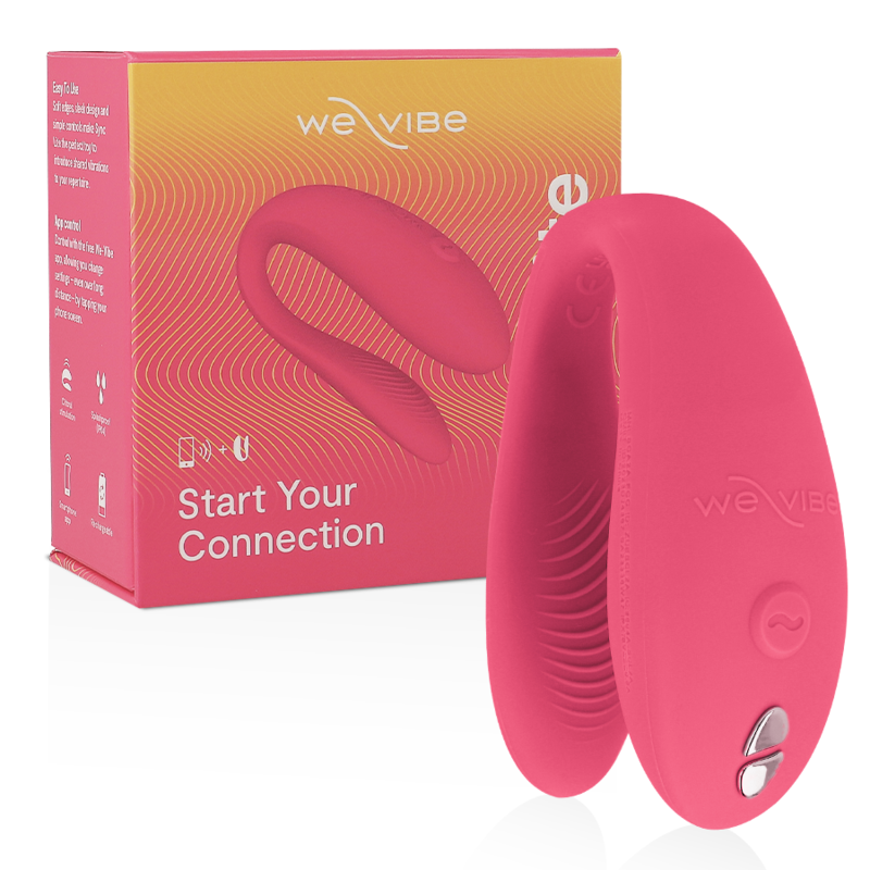 Stimolatore clitoride We-Vibe Sync Lite rosa, design compatto e ergonomico, ideale per piacere e stimolazione intima.