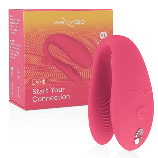 Stimolatore clitoride WE-VIBE Sync Lite rosa, compatto e ergonomico, ideale per piacere e stimolazione personale.