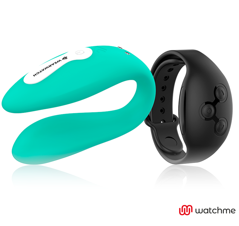 Orologio vibratore WEARWATCH con doppia tecnologia, design elegante in color acquamarina e jet.