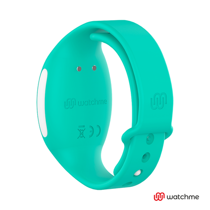 Bracciale WearWatch TECNOLOGIA WATCHME Telecomando blu uovo e acquamarina con display digitale e cinturino in silicone.