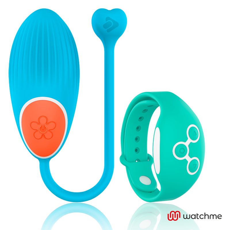 Orologio WearWatch TECNOLOGIA WATCHME Telecomando Blu Uovo Acquamarina con quadrante rotondo e cinturino in silicone blu