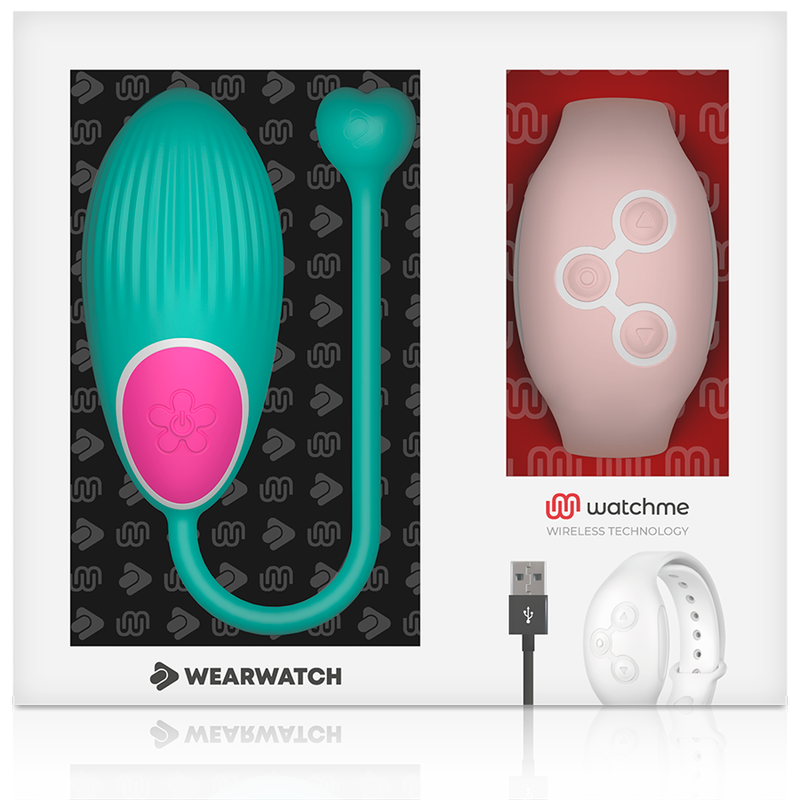 Orologio WearWatch TECNOLOGIA WATCHME Telecomando Uovo Acqua di Mare rosa, con dettagli colorati e design innovativo.
