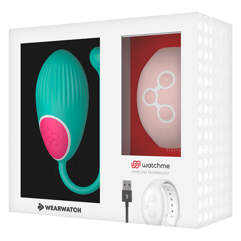 Orologio WearWatch WatchMe Telecomando Uovo Acqua di Mare rosa, tecnologia innovativa, display digitale e design elegante.