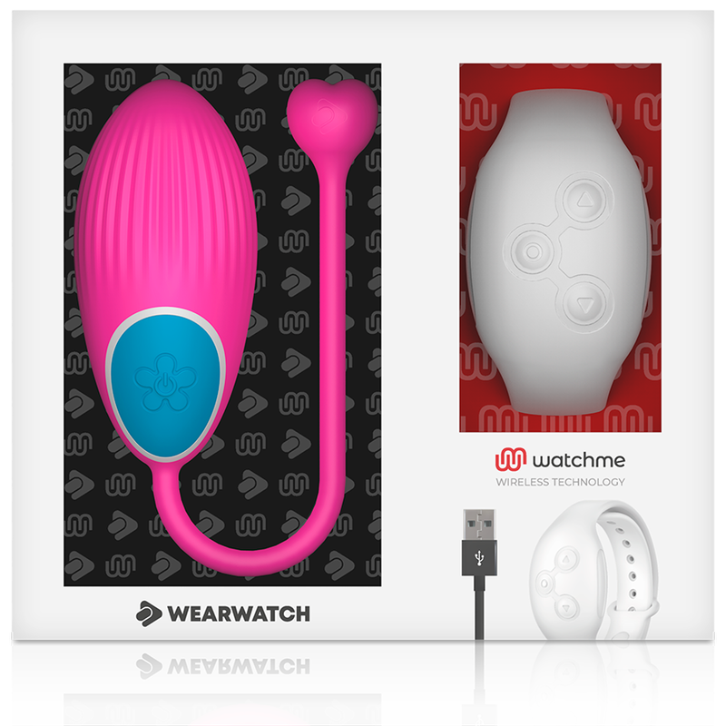 Orologio WearWatch WatchMe Telecomando Uovo Fucsia e Niveo, tecnologia innovativa, mostrato in immagine.