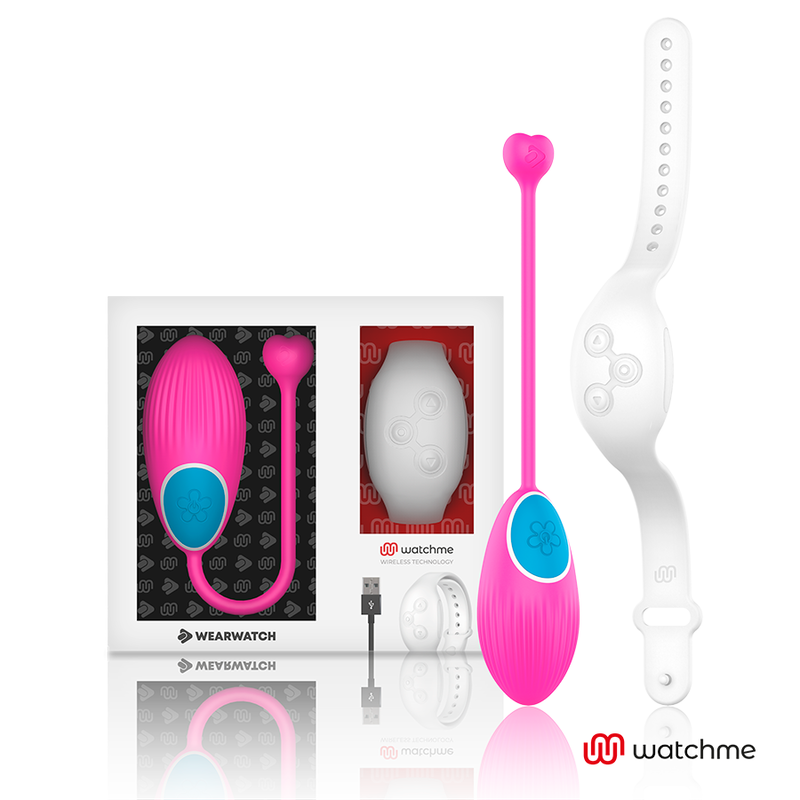 Orologio Wearwatch WatchMe telecomando Uovo Fucsia e Niveo, design moderno e colore vivace, visibile in primo piano.