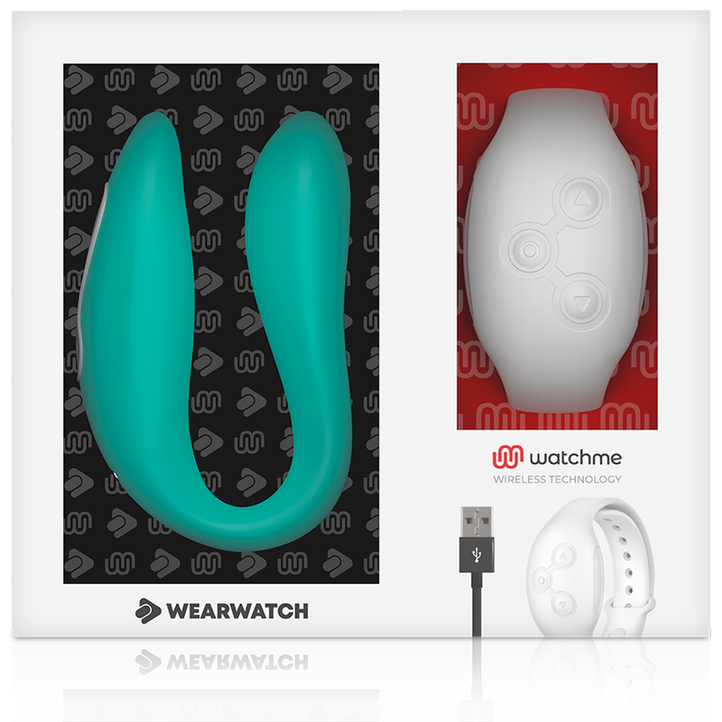 Vibratore Wearwatch WatchMe con tecnologia acqua di mare e neve, design compatto e resistente all'acqua, nero.