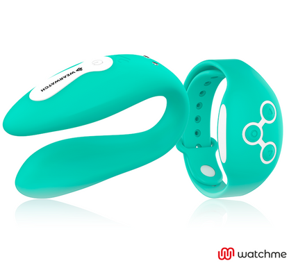 Vibratore WatchMe WEARWATCH a doppia tecnologia verde chiaro, design compatto e ergonomico, visibile in immagine.