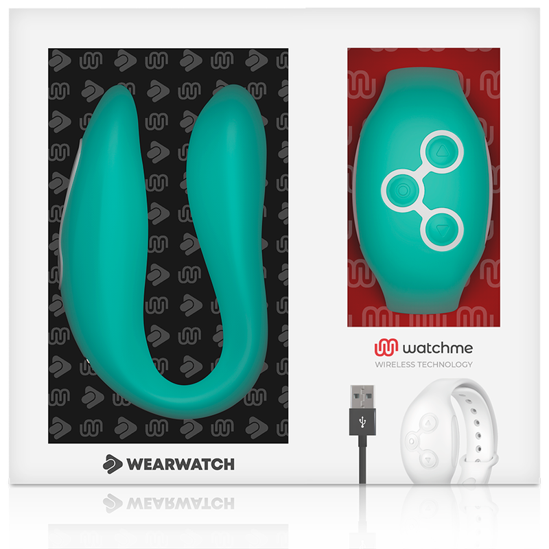 Vibratore WearWatch WatchMe a doppia tecnologia verde chiaro, dispositivo di stimolazione con design compatto e moderno