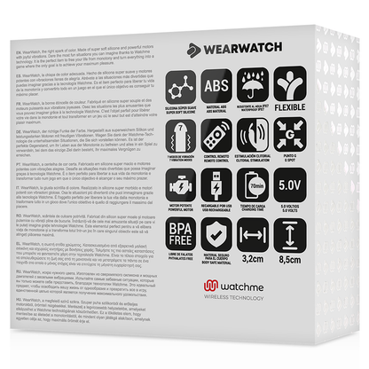 Vibratore WEARWATCH WATCHME rosa con tecnologia doppia, progettato per uso in acqua di mare, immagine del prodotto.