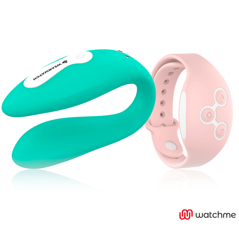 Vibratore WEARWATCH WatchMe rosa con tecnologia doppia, ideale per stimolazione acquatica, visibile in immagine.