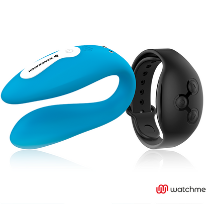 Vibratore WearWatch WatchMe Indigo e Jet con doppia tecnologia, design elegante e dettagli visibili in immagine.
