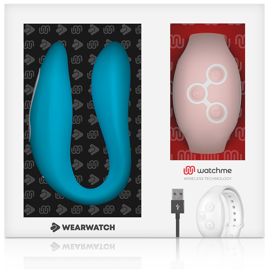 Vibratore WearWatch WatchMe Indigo Rosa con doppia tecnologia, dettagli visibili in colore blu e rosa, design ergonomico e moderno