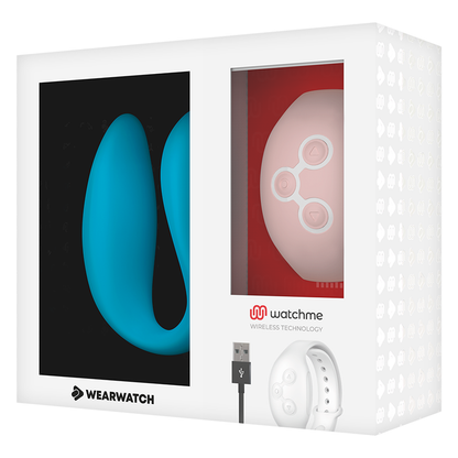 Vibratore WearWatch WatchMe Indigo Rosa con doppia tecnologia, design elegante e dettagli colorati, in primo piano.