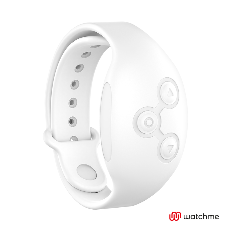 Vibratore doppia tecnologia WEARWATCH WATCHME Indigo/Snow con forma ergonomica e dettagli colorati, visibile in primo piano.