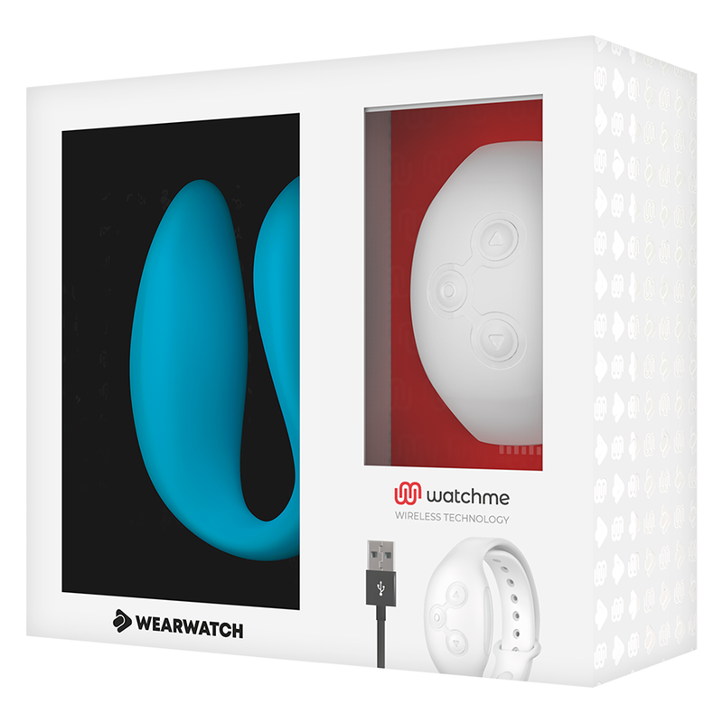 VIBRATORE WEARWATCH WATCHME con doppia tecnologia Indigo e Snow, design elegante e dettagli visibili, dispositivo di stimolazione.
