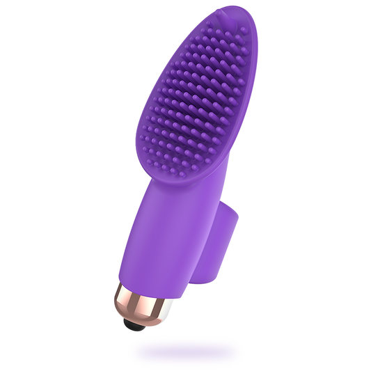 Stimolatore Aisha in silicone di WOMANVIBE, dispositivo compatto e morbido progettato per il piacere femminile.