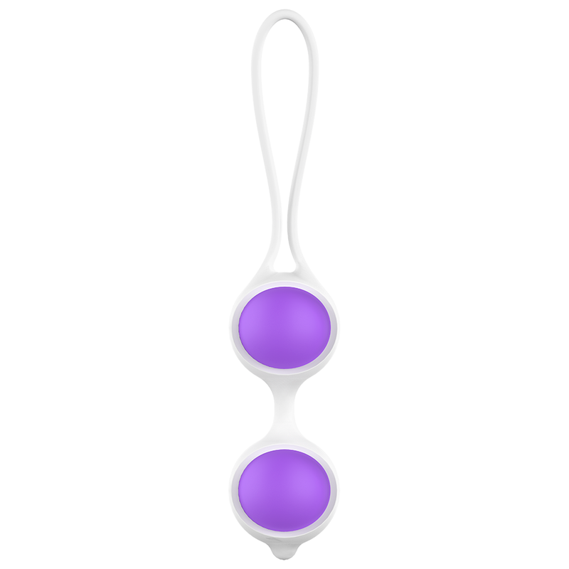 Sfere in silicone Womanvibe Keisy II, morbida e liscia, con design ergonomico per il massaggio e il piacere femminile.