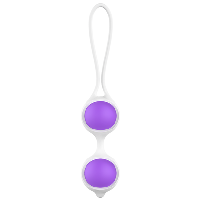 Sfere in silicone Womanvibe Keisy II, morbida e liscia, con design ergonomico per il massaggio e il piacere femminile.