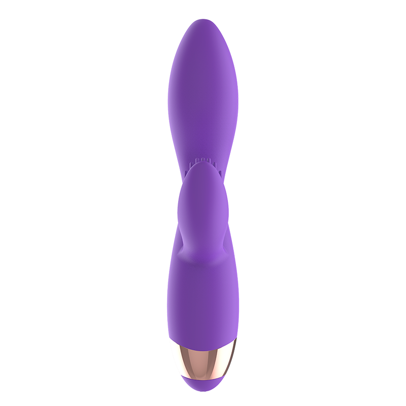 Vibratore in silicone ricaricabile WOMANVIBE per donna, design elegante e funzionalità silenziosa, visibile in primo piano.