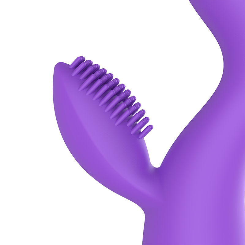 Vibratore in silicone ricaricabile WOMANVIBE per donna, design elegante e ergonomico, ideale per il piacere personale.