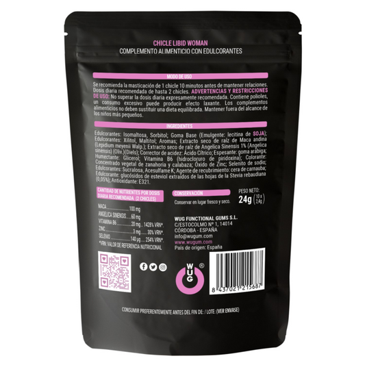 Set di 10 unità di WUG SEX SENSE Libid women enhancer, integratore per migliorare la libido femminile, confezione con 10 pezzi