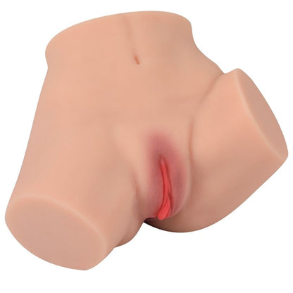 Masturbatore realistico XISE EVA con design multi-posizione, per vagina e ano, in silicone morbido e dettagli realistici.