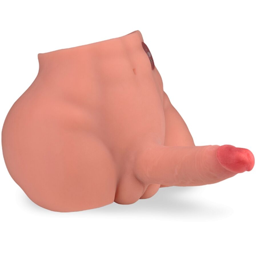 Masturbatore realistico XISE Frederico con posizione frontale e spinta, lungo 15 cm, in dettaglio.