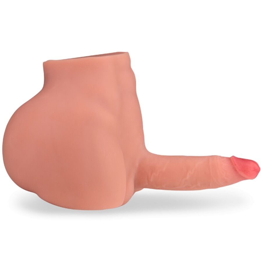 Masturbatore realistico XISE Frederico, dildo da 15 cm con posizione frontale e spinta, dettaglio visivo del prodotto.