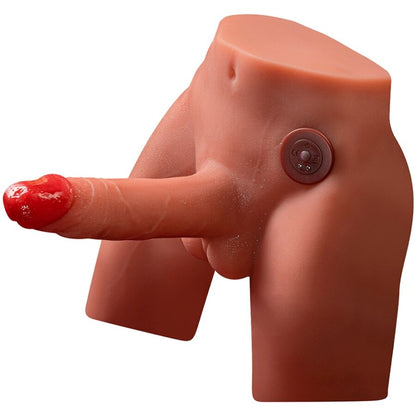 Dildo masturbatore realistico XISE Jason con spinta e vibrazione, lungo 17 cm, dettagli anatomici realistici e design ergonomico