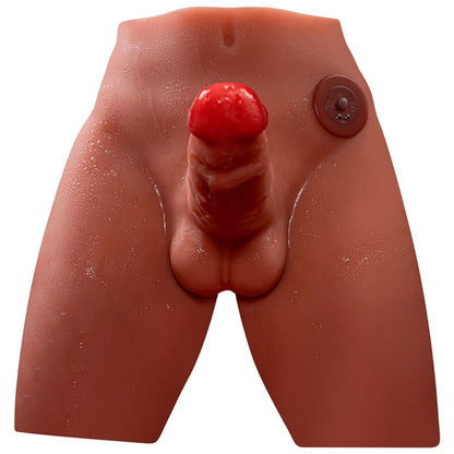 Dildo masturbatore realistico XISE Jason con spinta e vibrazione, lungo 17 cm, dettagli realistici e design ergonomico.
