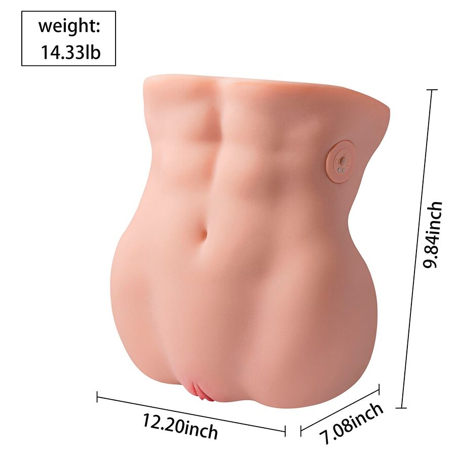 Mascherina XISE Lydia, masturbatore vaginale femminile con spinta di 25 cm, dettagli realistici e morbidi.